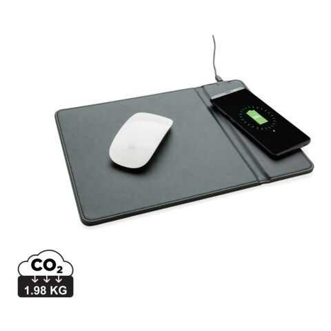 Mousepad with 5W wireless charging black | No Branding | not available | not available