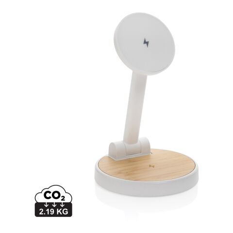 Ontario RCS rplastic 15W magnetic charging 2 in 1 stand white | No Branding | not available | not available