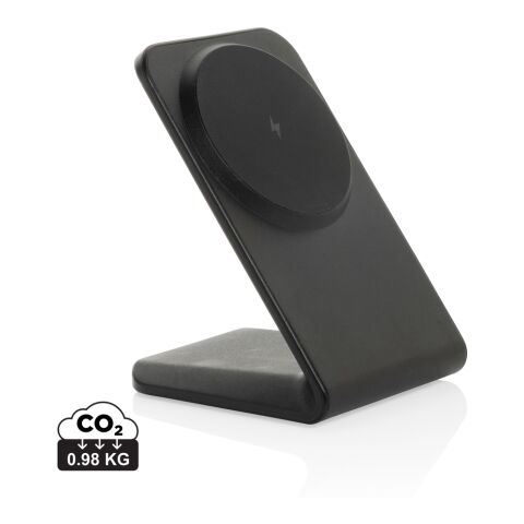 VoltPerch RCS recycled plastic 15W magnetic wireless charger black | No Branding | not available | not available