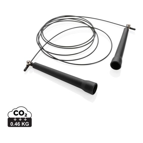 Adjustable jump rope in pouch black | No Branding | not available | not available