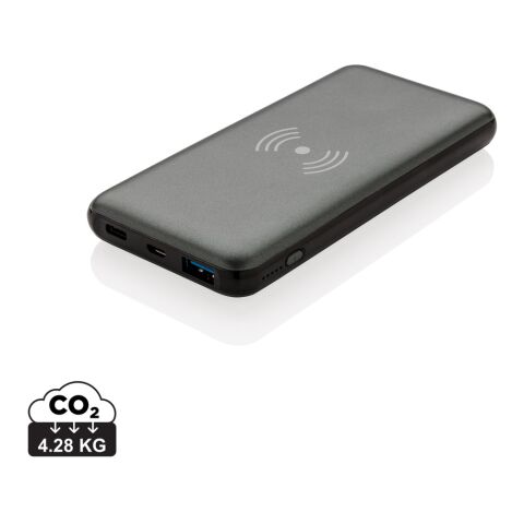 10.000 mAh Fast Charging 10W Wireless Powerbank with PD grey | No Branding | not available | not available