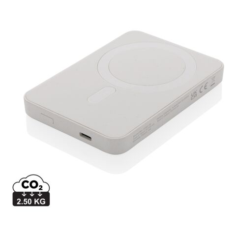 Magnetix RCS recycled plastic 5000 mah magnetic powerbank white | No Branding | not available | not available
