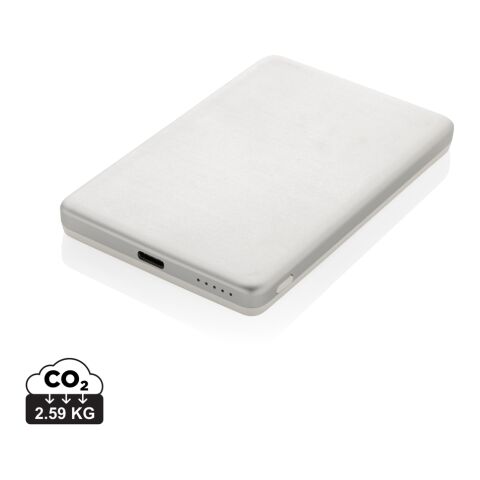 Orion RCS recycled aluminum 5000 mah 5W magnetic powerbank silver | No Branding | not available | not available