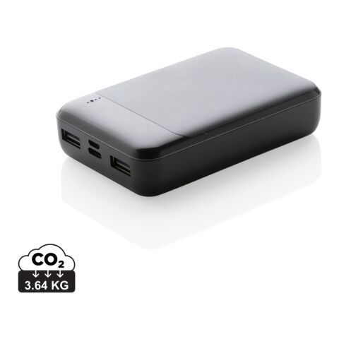 RCS standard recycled plastic 10.000 mAh powerbank black | No Branding | not available | not available