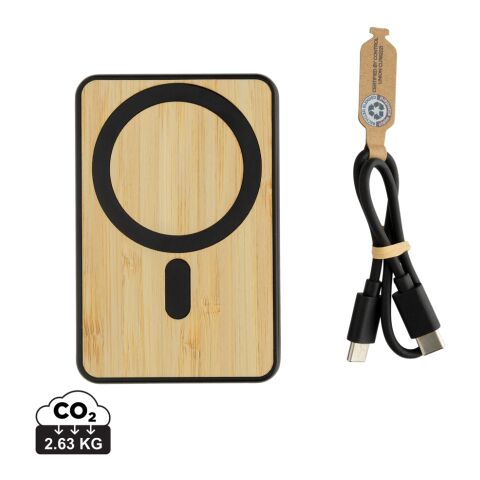 Zen RCS rplastic 5000 mah 5W magnetic bamboo powerbank