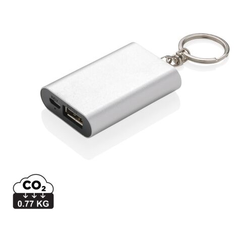 1.000 mAh keychain powerbank silver | No Branding | not available | not available