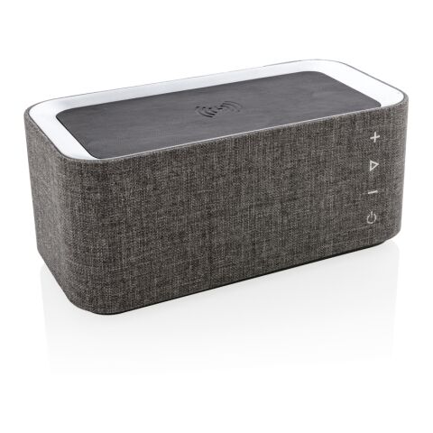 Vogue wireless charging speaker grey-black | No Branding | not available | not available