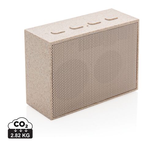 Wheat straw 3W mini speaker brown | No Branding | not available | not available