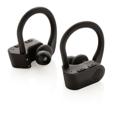 TWS sport earbuds in charging case black | No Branding | not available | not available