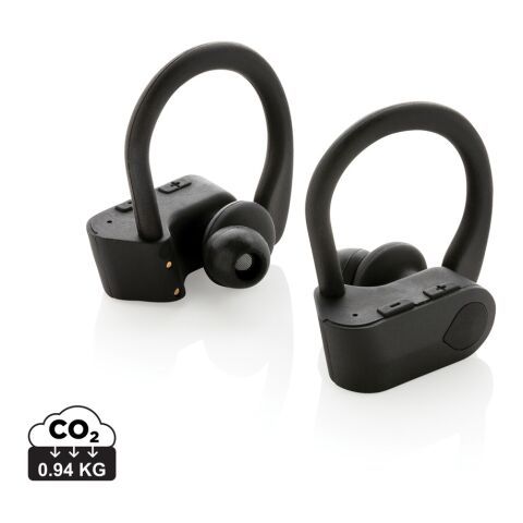 TWS sport earbuds in charging case black | No Branding | not available | not available