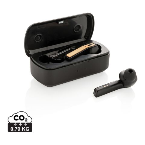 Bamboo Free Flow TWS earbuds in case black | No Branding | not available | not available