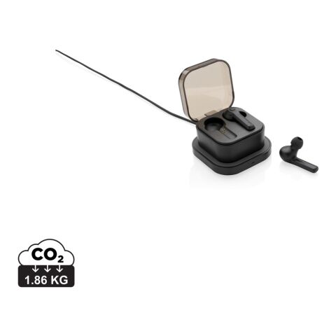 TWS earbuds in wireless charging case