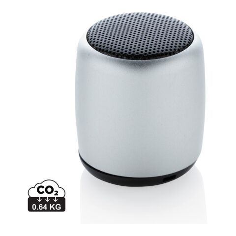 Mini aluminium wireless speaker silver | No Branding | not available | not available