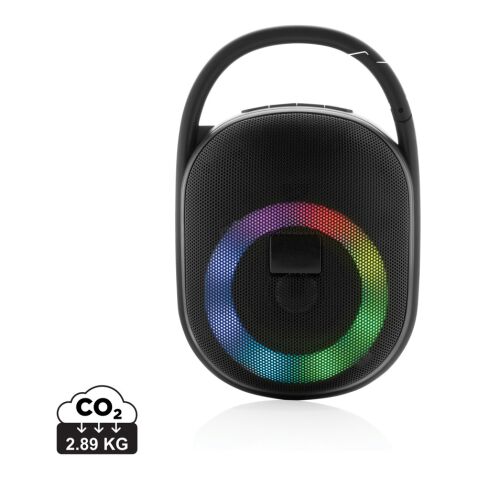 RCS recycled plastic Lightboom 5W Clip speaker black | No Branding | not available | not available