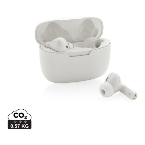 RCS recycled plastic Liberty Pro wireless earbuds White | No Branding | not available | not available