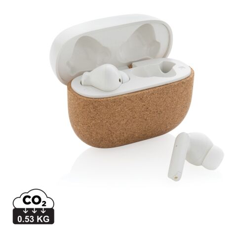 Oregon RCS recycled plastic and cork TWS earbuds brown | No Branding | not available | not available