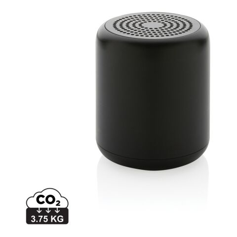 RCS certified recycled plastic 5W Wireless speaker black | No Branding | not available | not available