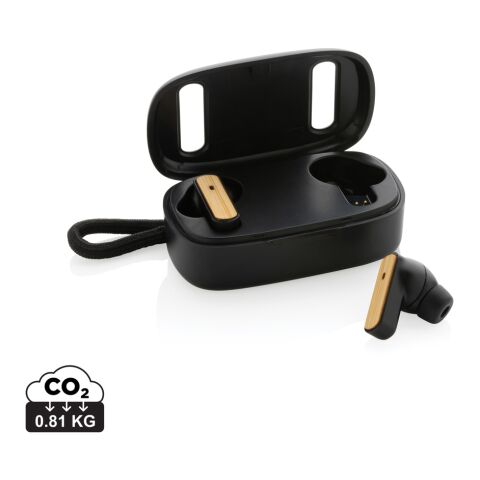 RCS recycled plastic &amp; FSC® bamboo TWS earbuds