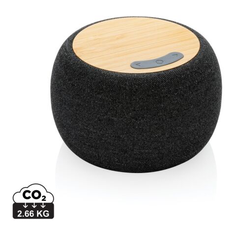 RCS Rplastic/PET FSC®bamboo 5W speaker anthracite | No Branding | not available | not available