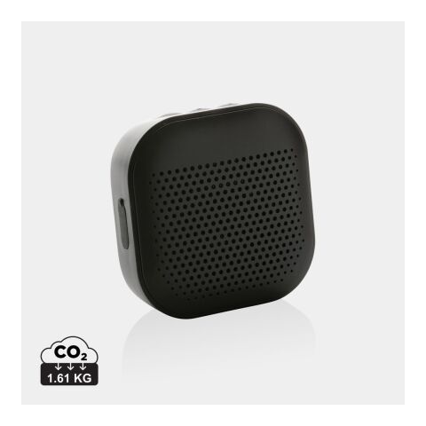 RCS recycled plastic Soundbox 3W speaker black | No Branding | not available | not available