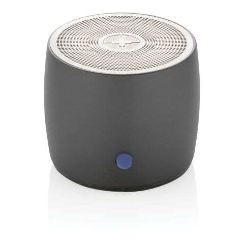 Swiss Peak RCS recycled aluminum 3W bass speaker grey | No Branding | not available | not available