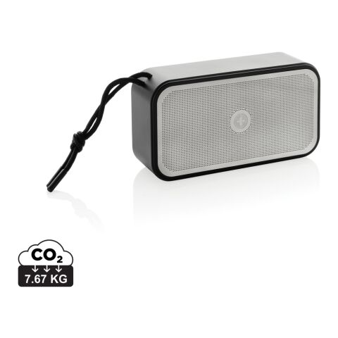 Swiss Peak RCS recycled aluminium 10W bass speaker grey | No Branding | not available | not available