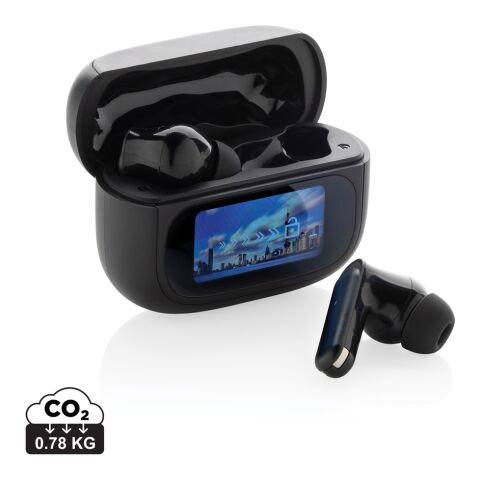 Airtune RCS recycled plastic ANC earbuds with touch screen black | No Branding | not available | not available