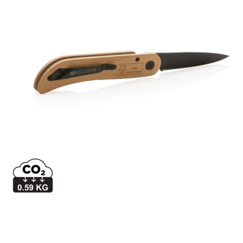 Nemus FSC® Luxury Wooden knife with lock brown | No Branding | not available | not available