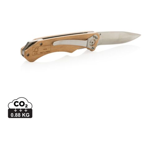 FSC® wooden outdoor knife brown | No Branding | not available | not available