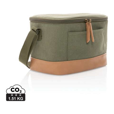Impact AWARE™ 16 oz. rcanvas six can cooler bag green | No Branding | not available | not available