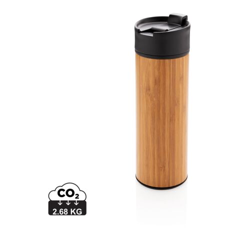 Bogota vacuum bamboo coffee mug brown | No Branding | not available | not available