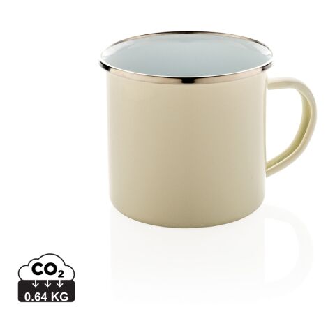Vintage enamel mug white | No Branding | not available | not available