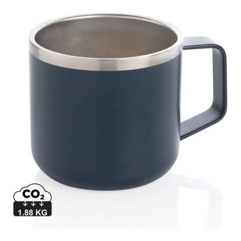 Stainless steel camp mug blue | No Branding | not available | not available