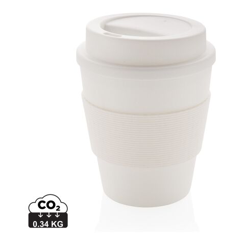 Reusable coffee mug with lid 350ml White | No Branding | not available | not available