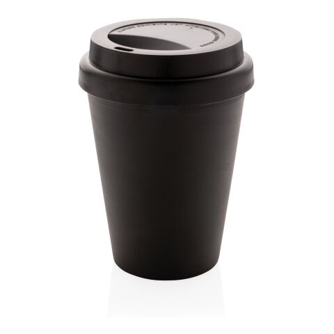 Reusable double wall coffee cup 300ml black | No Branding | not available | not available