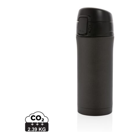 Metallic easy lock vacuum mug black | No Branding | not available | not available