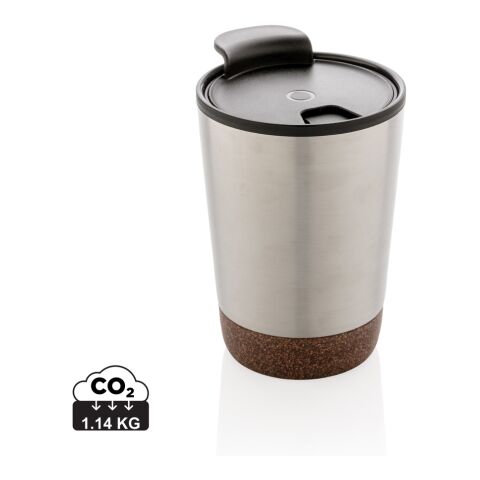 Cork coffee tumbler silver | No Branding | not available | not available
