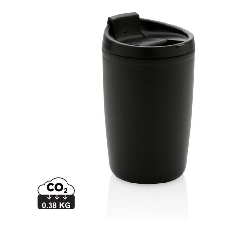 GRS Recycled PP tumbler with flip lid black | No Branding | not available | not available