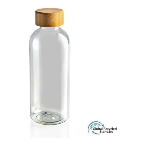 GRS RPET bottle with FSC bamboo lid