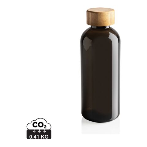 GRS RPET bottle with FSC bamboo lid black | No Branding | not available | not available