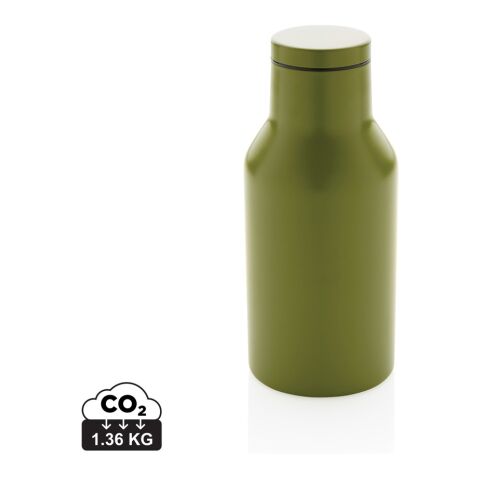 Recycled stainless steel compact bottle