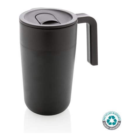 GRS Recycled PP and stainless steel mug with handle