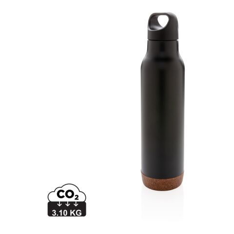 Cork leakproof vacuum flask black | No Branding | not available | not available