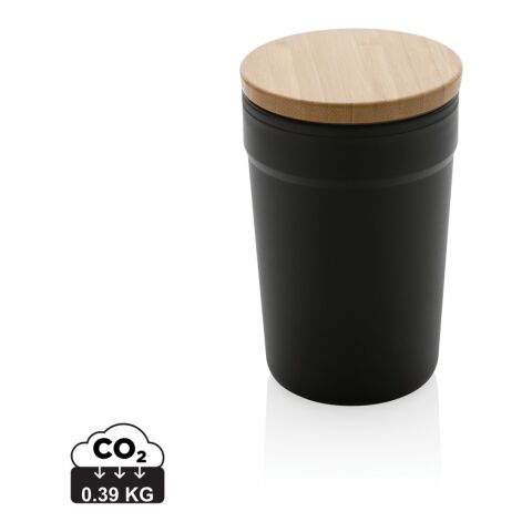 GRS RPP mug with FSC® bamboo lid black | No Branding | not available | not available
