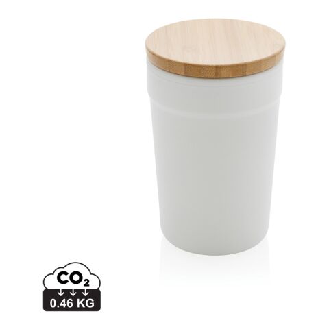 GRS RPP mug with FSC® bamboo lid white | No Branding | not available | not available