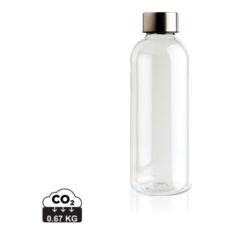 Leakproof water bottle with metallic lid White | No Branding | not available | not available