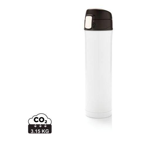 Easy lock vacuum flask white-black | No Branding | not available | not available