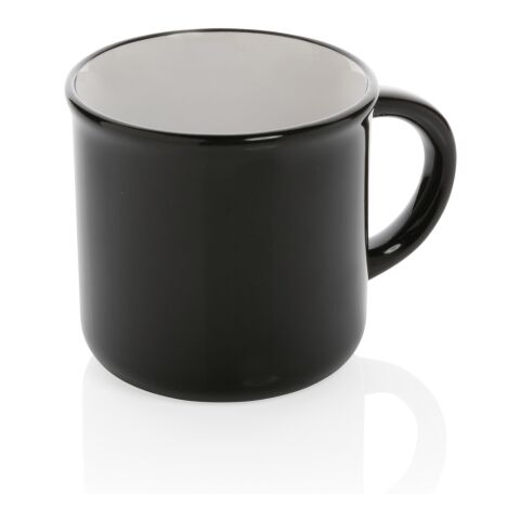 Vintage ceramic mug black-white | No Branding | not available | not available