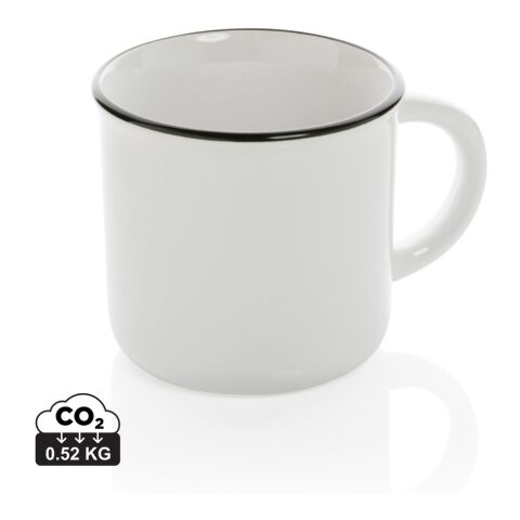 Vintage ceramic mug white-white | No Branding | not available | not available