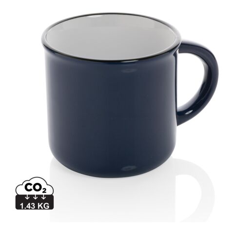 Vintage ceramic mug navy | No Branding | not available | not available